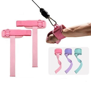 Fitness-Handgelenkbandagen mit Doppel-D-Schnallen, Rutschfest für Klimmzug- und Widerstandstraining, mit Logo - Product Image 1