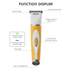 LILIPRO ZP-305 - Juego Profesional de Cortadora de Pelo <span class=keywords><strong>para</strong></span> <span class=keywords><strong>Perros</strong></span> 3 en 1 Recargable, Cortadora de Pelo Inalámbrica Silenciosa <span class=keywords><strong>para</strong></span> Mascotas, Lima Eléctrica <span class=keywords><strong>para</strong></span> Uñas de Gato - Product Image 5