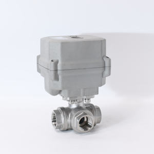 1/2 DN15 L ميناء صمام بمحرك 3 طريقة السيارات عودة الكرة صمام - Product Image 6