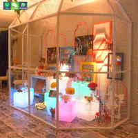Table d'appoint en plexiglas illuminée de 20 pouces pour mobilier événementiel (Cb400)