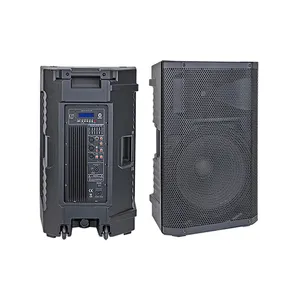 Altavoz profesional de gabinete de plástico PA de 15 pulgadas JLD excelente amplificador caja de sonido automotriz RMS 500W fábrica al por mayor 2 vías