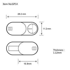 OEM logo máy tính xách tay/điện thoại di động/computre Webcam riêng tư Cover-an toàn máy ảnh của bạn trong các cuộc gọi video - Product Image 2