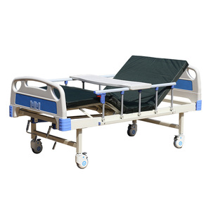 Suprimentos médicos Equipamentos médicos Acessórios Saúde ABS Aço Inoxidável 2 Manivelas Cama Hospitalar 260kg Capacidade 4 Rodízios Branco + - Product Image 6