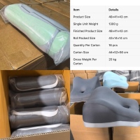 Oreiller de positionnement en mousse à mémoire de forme de qualité hôtelière pour couples, en tissu tricoté, pour le soutien intime en chambre à coucher, direct usine