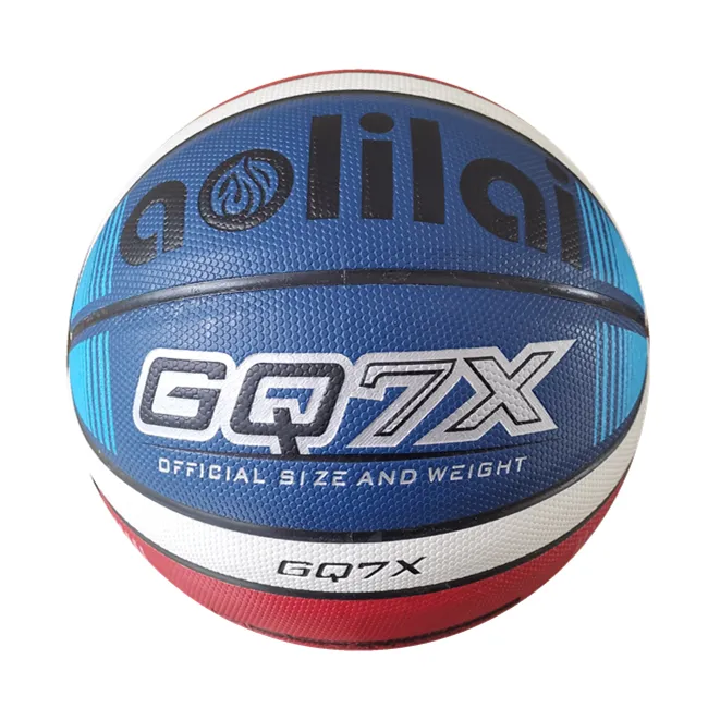 Basketbol fabrika fiyat mavi ve kırmızı yüksek kaliteli basketbol GQ7X standart yetişkin boyutu 7 takım spor basketbol