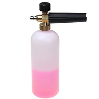 Lance à mousse professionnelle OEM/ODM personnalisée en gros pour nettoyeur haute pression, accessoires portables à jet de pulvérisation en plastique et laiton, en vrac