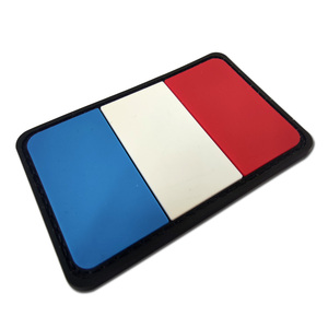 Patchs tactiques en caoutchouc PVC 3D gaufré, écologiques, doux, motif drapeau français, personnalisables, pour décoration de costume et chapeau, avec crochet - Product Image 2