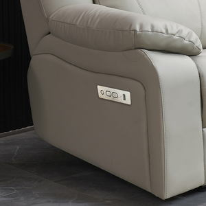 <span class=keywords><strong>Canapé</strong></span> inclinable <span class=keywords><strong>électrique</strong></span> moderne en cuir PU, ensemble 3+1, avec port USB, pour salon – Vente chaude usine - Product Image 5