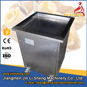 Phẳng Duy Nhất Pan Thái Fry Máy Làm Kem Ngay Lập Tức Kem Làm Nước Đá Chiên Kem Máy Cuộn - Product Image 4