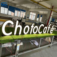 Enseigne LED 3D extérieure personnalisée pour entreprise, logo de magasin, lettres en relief 3D, enseigne LED 3D sur mesure pour entreprise