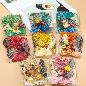 <span class=keywords><strong>Fleurs</strong></span> séchées naturelles, couleurs mélangées, feuilles séchées pour l'artisanat DIY, bougies, bijoux en résine, pendentifs pour ongles, cartes, mariage - Product Image 1