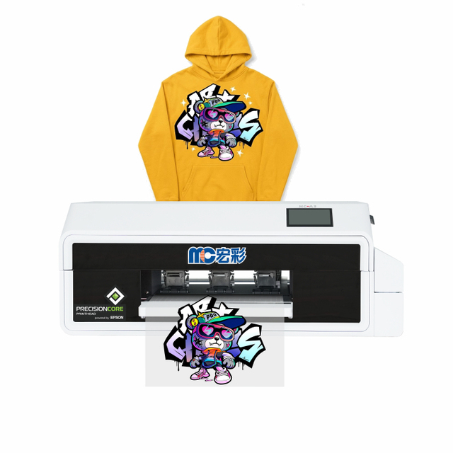 Head Xp600 DTF Printer and Shaker System 30cm Roll to Roll A3 Heat Transfer Printer Industrial DTF Printing Machine