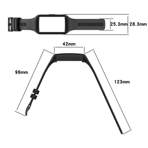 Bracelet de montre en silicone de couleur unie pour Huawei <span class=keywords><strong>Band7</strong></span>/6/honor Band, accessoires pour montre intelligente - Product Image 3