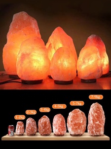 XXL Lớn 25Kg + Tự Nhiên Nhà Khách Sạn Trang Trí Khắc Thiên Thần Dimmer Chuyển Muối Đèn Cơ Sở Bằng Gỗ Ánh Sáng Ban Đêm - Product Image 5