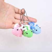 Porte-clés Amigurumi Dinosaures au Crochet, Porte-clés Faits Main, Amigurumis en Gros, Tricot Dinosaure Dragon