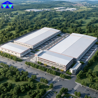 Centre logistique à structure en acier rigide conçue en 3D BIM, haute capacité de charge, pour la distribution en entrepôt
