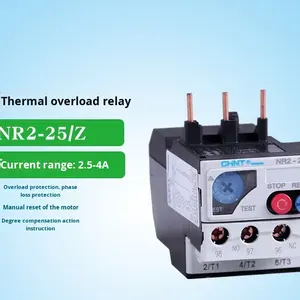 Relais thermique Chint NR2-93 Protection contre les surcharges thermiques CJX2 AC 93 Relais JRS1 <span class=keywords><strong>JR28</strong></span> Protection contre les courts-circuits et les fuites à 6 broches - Product Image 4