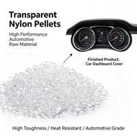Granulés de nylon PA12 transparents à haute transmission lumineuse, qualité de moulage par injection, excellente résistance à la chaleur