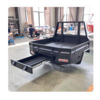 Plateau de chargement en aluminium robuste pour pick-up, best-seller, avec compartiments de rangement de toit de haute qualité, extractibles et portables