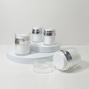 Envase Acrílico de Lujo de 15g 30g 50g 100g, Botella Airless Recargable, Envase Airless con Bomba para Cosméticos, Envase Airless para Crema de Cuidado Personal, Envase Airless de Plástico - Product Image 6