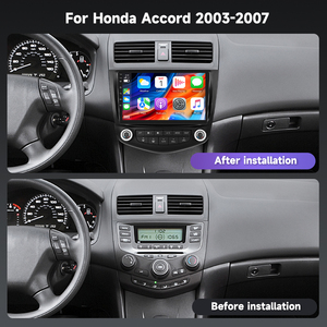 Podofo Cho <span class=keywords><strong>Honda</strong></span> Accord 2003-2007 Qualcomm 8 Core 9 ''Xe Stereo 4 + 64G Không Dây Carplay/Android Tự Động Chia Màn Hình Bảng Điều Khiển OEM - Product Image 5