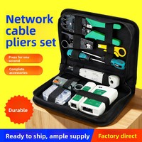 AR0811 Kit de Pince à Sertir RJ45 3-en-1, Testeur et Dénudeur de Câbles Réseau Ethernet LAN, Réparation, Vente en Gros OEM