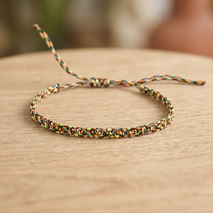 Bracelet en laiton multicolore fait à la main, style bohème, cordon réglable en onyx pour femmes, hommes, bijoux unisexes, cadeau d'anniversaire - Product Image 2