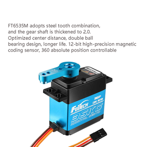 Ft6335m 8.4V 35kg không thấm nước kỹ thuật số mô-men xoắn cao 360 độ từ mã hóa thép bánh răng servo cho robot xe ô tô quadcopters công cụ - Product Image 4