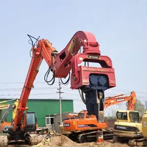 Extractor de pilotes para Excavadora hidráulica, controlador hidráulico de frecuencia de vibración