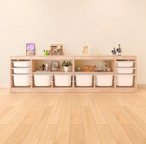 Children's Toy Storage Cabinet Living Room Against The Wall Large Capacity Bookshelf Baby Picture Book Storage Shelf Toy Cabinet