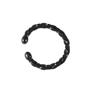 สร้อยข้อมือสแตนเลส CZ079 เครื่องประดับถักแบบยูนิเซ็กซ์ สีดำ ทอง เงิน ดีไซน์เรขาคณิต - Product Image 5