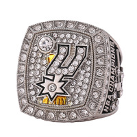 Anillo de Campeonato de Baloncesto 2014 de los San Antonio Spurs, Anillo de Hombre, Joyería de Plata, Aleación Deportiva, Joyería Fina para Hombre