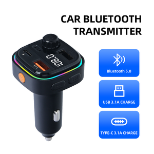 Xe MP3 Máy Nghe Nhạc Điện Thoại Xe Hơi Sạc Bộ Chuyển Đổi Nhanh Chóng Sạc FM Miễn Phí Nhận Xe Sạc Không Dây Với Đầy Màu Sắc LED Ánh Sáng - Product Image 2