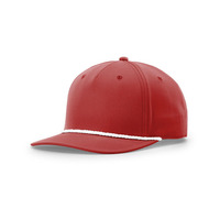 Casquette de baseball vintage Richardson 258 Style Curve Brim à cinq panneaux avec corde pour homme