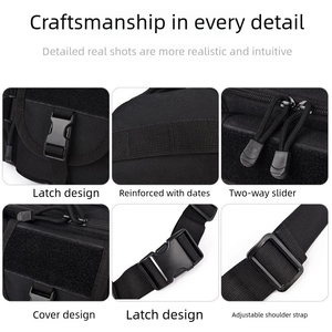 Nouveau sac bandoulière pour sports de plein air, sac de poitrine résistant à l'usure, sac de voyage, sac de randonnée, sac de pêche, sac banane tactique multifonctionnel - Product Image 2