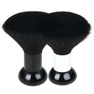 Cepillo para Polvo de Nailon Negro de Bajo Pedido Mínimo con Mango de Plástico para Limpieza de Cuello y Cabello en Salón de Belleza y Barbería, Herramienta para Cortar el Cabello - Product Image 1