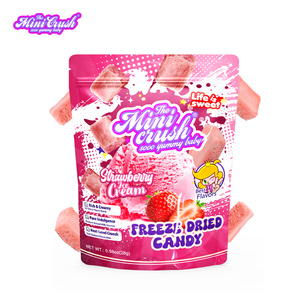 Factory Direct Freeze Dried Strawberry Ice Cream Fruity <strong>Candy</strong> Milk Flavor Wholesale <strong>Cube</strong> Pattern Sweets Ingredients <strong>Sugar</strong> - Product Image 2
