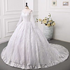 AL1806 2024 Vente chaude Robe de mariée personnalisée en dentelle, Robe de mariée blanche élégante, Robe de bal, Robe de mariée <span class=keywords><strong>civile</strong></span> - Product Image 4