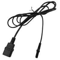 Câble d'alimentation IEC C14 mâle vers IEC C7, 2x0,75 mm² H03VVH2-F, 250 V 2,5 A, adaptateur secteur pour moniteur UPS