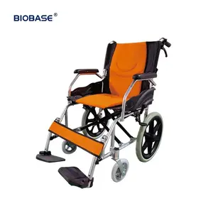 BIOBASE Kursi Roda Manual Rem Ganda dan Desain Sabuk Pengaman Khusus untuk Cacat