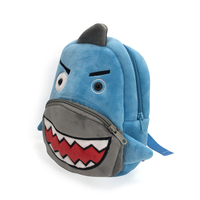 Sac à dos en peluche pour enfant, mignon, en forme de requin, bleu, dessin animé, pour les garçons, maternelle, nouvelle collection