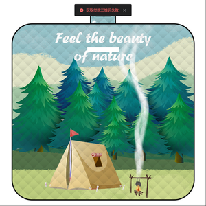 Tapis <span class=keywords><strong>de</strong></span> pique-nique imperméable et anti-humidité à ultrasons, design moderne et simple, en matériau PEVA, pour <span class=keywords><strong>la</strong></span> plage, le camping et les activités <span class=keywords><strong>de</strong></span> plein air - Product Image 4
