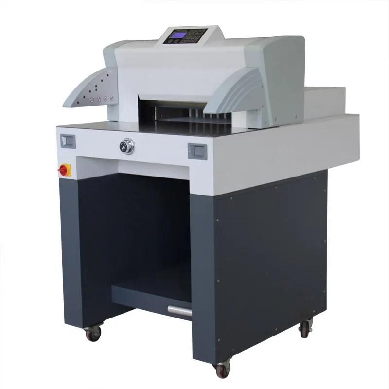 500 mm A3 A4 Größe automatische elektrische Guillotine Schnitt-Papierschneidemaschine 50 EX Schreibtisch elektrisches Schneidpapier mit Dekoration