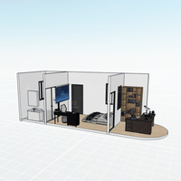 Conteneur en acier de luxe Maisons préfabriquées pour diverses applications pour Villa Entrepôt Bureau Boutique Toilette Atelier Capsule Hôtel