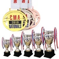 Trofeos y medallas personalizados de Perspex, fabricantes de deportes, exhibición, educación, copa de fútbol de bádminton, medallas y trofeos de fútbol