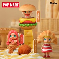 POPMART MOLLY Bread Head Series Figurine d'action en ABS et PVC, Jouet de dessin animé, Boîte mystère, Produit officiel, Décoration, Cadeau, Échelle 1:144