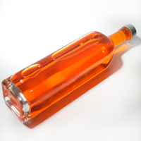 700ml 750ml Nouveau Design Vente en Gros Usine Personnalisée Esprit Rhum Gin Whisky Mezcal Vodka Liqueur