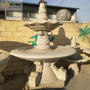 Fontaine en pierre Jiahua, style européen, colonne, décoration de jardin extérieur - Product Image 2