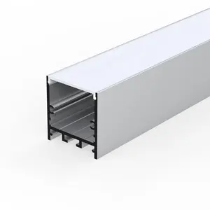 OEM 35Mm Light Aluminum Linear Lamp Diffuser Extrusion Housing Ceiling Suspension LED Profile//