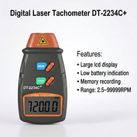 Tachometer Digital Laser Non-kontak Ruixiangtong DT-2234C+ Grosir, Plastik ABS, Layar LCD Besar, Speedometer Motor, Garansi 1 Tahun